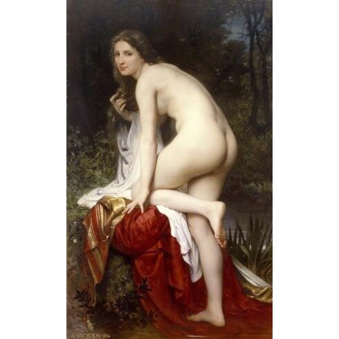 Картина Бугро, Купальщица.1864г.