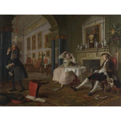 Картина Уильям Хогарт, Marriage A-la-Mode - 2, The Tete a Tete