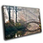 Постер мост через реку