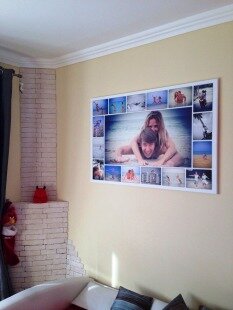 Фотоколлаж на холсте