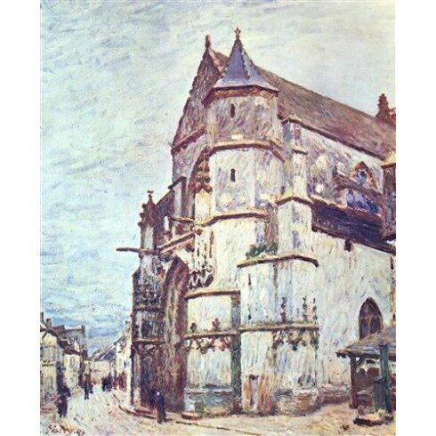 Картина Альфред Сислей, Church at Moret after the Rain